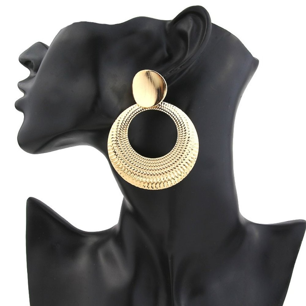 Earrings Women Big Circle Large Bohemian Hoop Drop Cute Trendy Jewelry